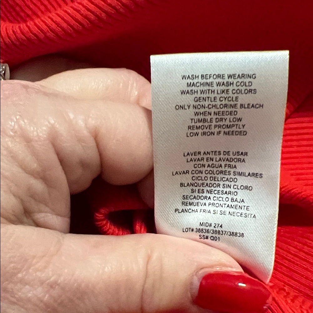 French Connection Vibrant Red Kids Camisole - Picture 5 of 6